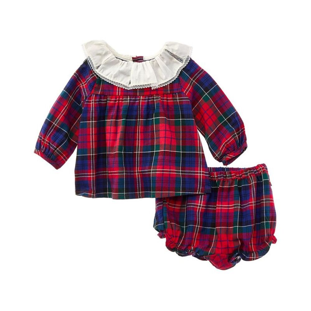 Janie And Jack  Baby Tartan Matching Set, Red